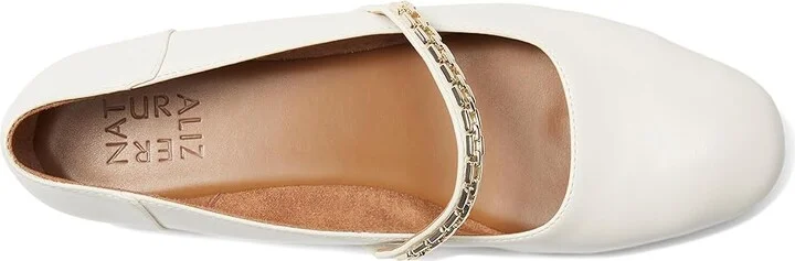 Naturalizer Kelly Chain Women's Shoes Warm White Faux Leather : 5.5 M (B) - Image 2