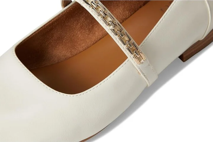Naturalizer Kelly Chain Women's Shoes Warm White Faux Leather : 5.5 M (B) - Image 7