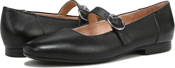 Naturalizer Kelly Women's Slip on Shoes Black Leather : 5.5 M (B)