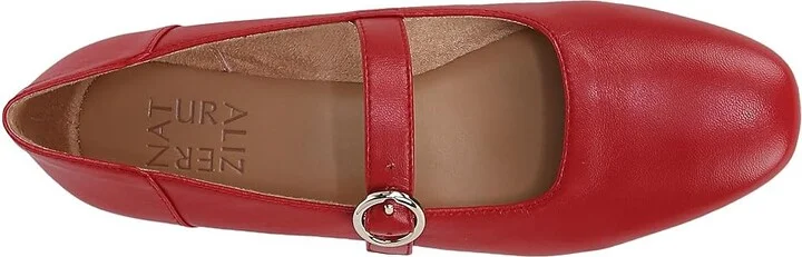 Naturalizer Kelly Women's Slip on Shoes Crimson Red Leather : 6.5 M (B) - Image 2
