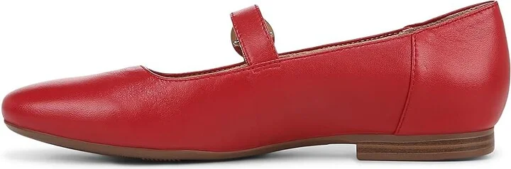 Naturalizer Kelly Women's Slip on Shoes Crimson Red Leather : 6.5 M (B) - Image 6