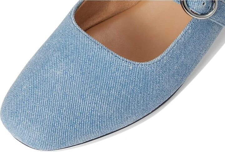 Naturalizer Kelly Women's Slip on Shoes Denim Blue Suede : 5.5 M (B) - Image 7
