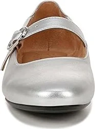 Naturalizer Kelly Women's Slip on Shoes Silver Leather : 10 M (B) - Image 5