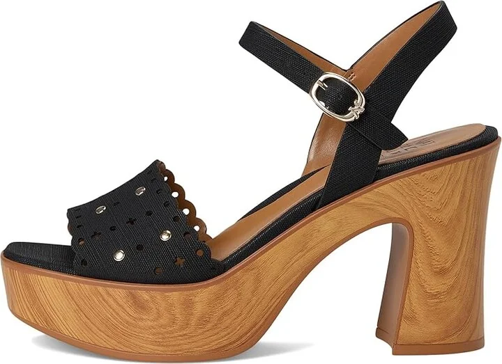 Naturalizer Kira Women's Wedge Shoes Black : 9 M (B), Suede/Synthetic - Image 6