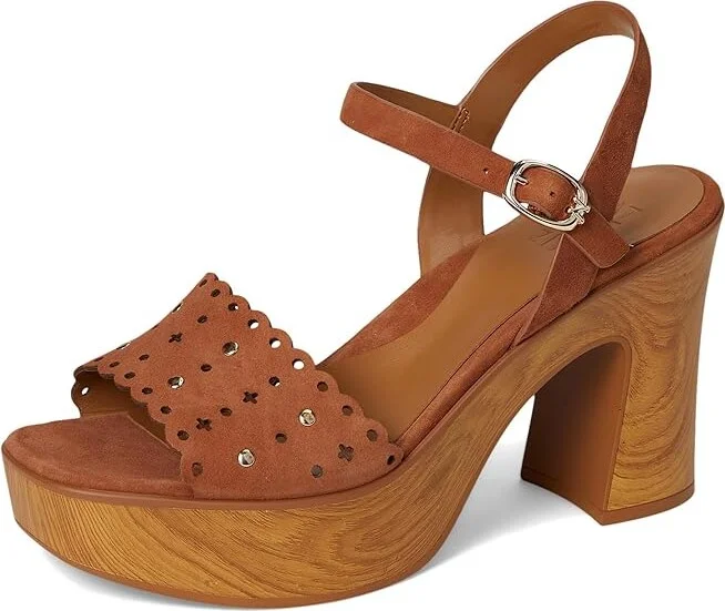 Naturalizer Kira Women's Wedge Shoes English Tea : 9.5 M (B), Suede/Synthetic - Image 5