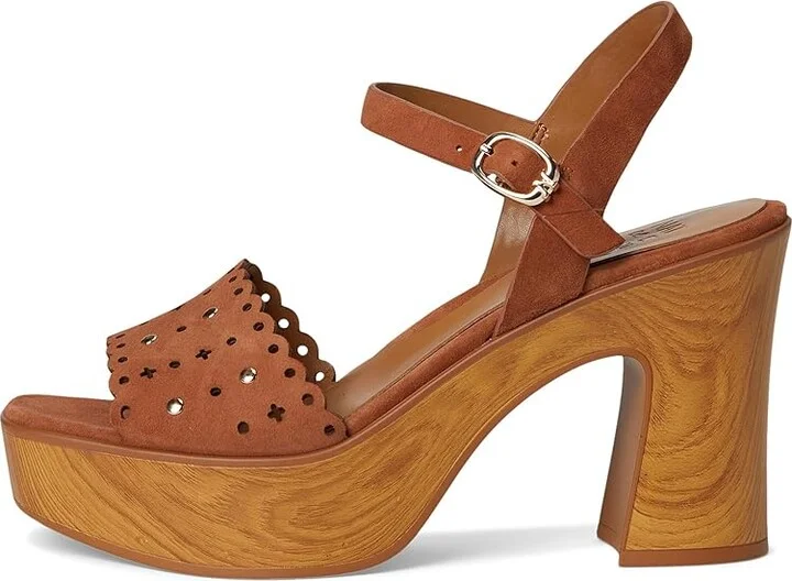Naturalizer Kira Women's Wedge Shoes English Tea : 9.5 M (B), Suede/Synthetic - Image 6