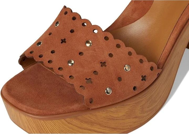 Naturalizer Kira Women's Wedge Shoes English Tea : 9.5 M (B), Suede/Synthetic - Image 7