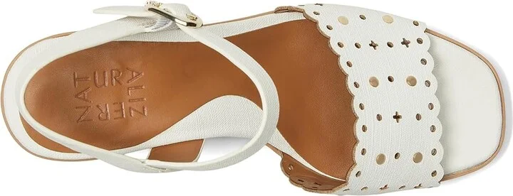 Naturalizer Kira Women's Wedge Shoes White : 9.5 M (B), Suede/Synthetic - Image 2
