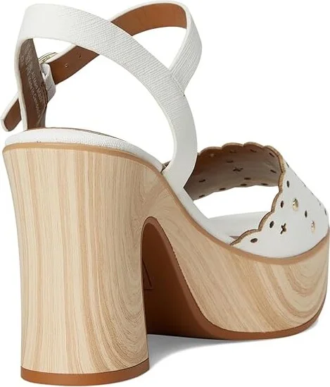 Naturalizer Kira Women's Wedge Shoes White : 9.5 M (B), Suede/Synthetic - Image 4