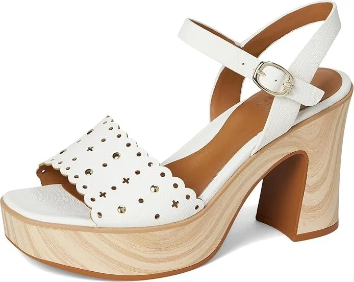 Naturalizer Kira Women's Wedge Shoes White : 9.5 M (B), Suede/Synthetic - Image 5
