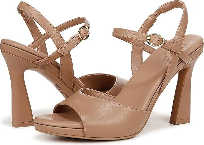Naturalizer Lala Ankle Straps Women's Sandals Taupe Leather : 12 M (B) - Image 5