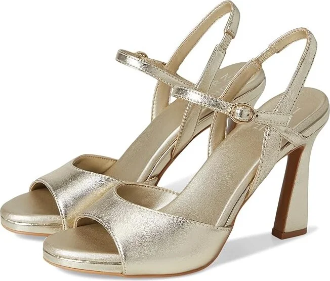Naturalizer Lala Women's Wedge Shoes Champagne Leather : 12 M (B)