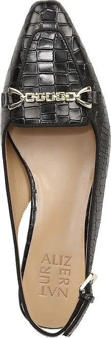 Naturalizer Lindsey Women's Shoes Black Croc Leather : 8.5 M (B) - Image 2