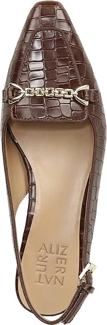 Naturalizer Lindsey Women's Shoes Brown Croc Leather : 6 W (C) - Image 2