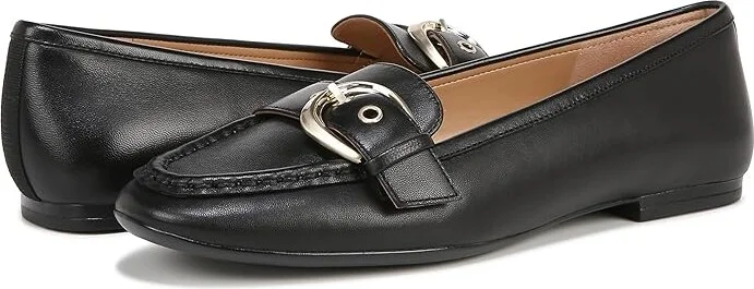 Naturalizer Lola Women's Flat Shoes Black Leather : 8.5 M (B)