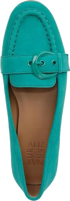 Naturalizer Lola Women's Flat Shoes Jade Garden Green Leather : 10.5 M (B) - Image 2