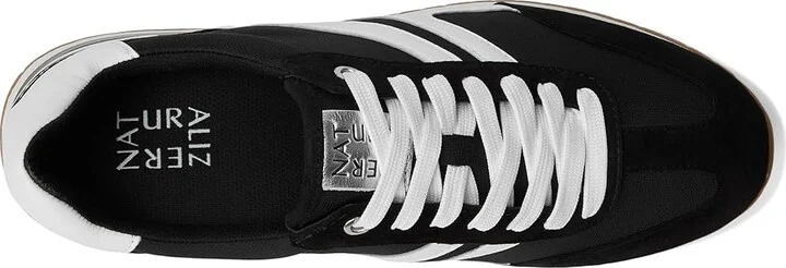 Naturalizer Lorena Women's Shoes Black Fabric & Suede : 9 W (C), Leather/Textile - Image 2