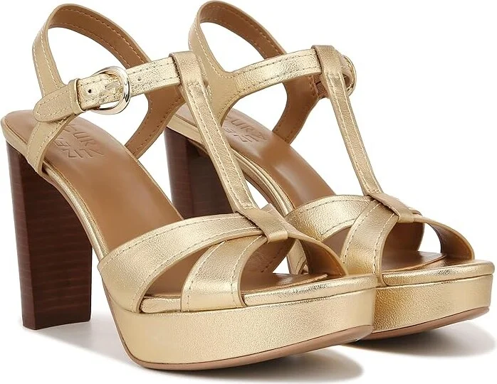Naturalizer Marnie Women's Shoes Dark Gold Faux Leather : 11 W (C)