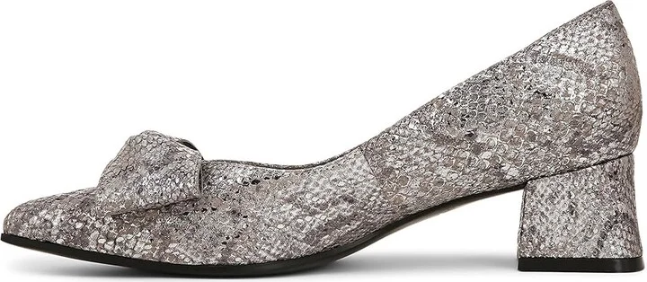 Naturalizer Mavis High Women's Heels Silver Leather : 11 M (B), Leather/Suede - Image 6