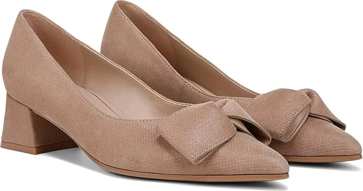 Naturalizer Mavis High Women's Heels Taupe Suede : 6 W (C), Leather/Suede