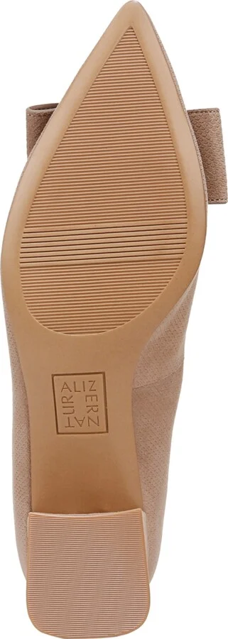 Naturalizer Mavis Mid-Heel Pumps - Taupe/Metallic Suede - Image 5