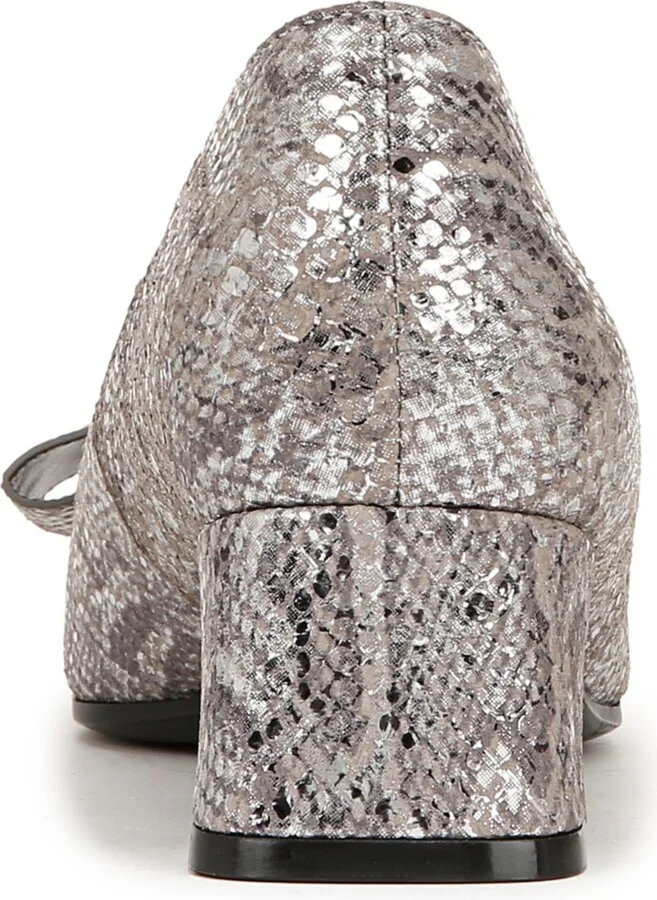 Naturalizer Mavis Mid-Heel Pumps - Taupe/Metallic Suede - Image 11