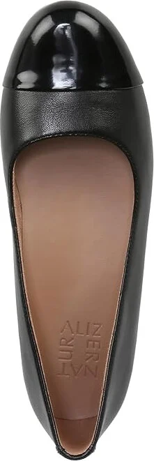 Naturalizer Maxwell Cap Women's Shoes Black : 7.5 W (C), Leather - Image 2