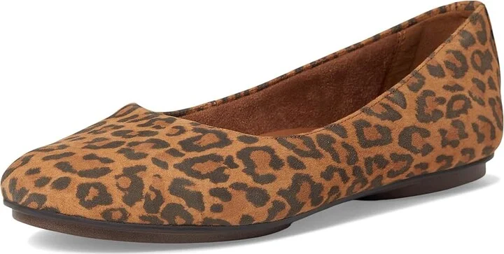 Naturalizer Maxwell Women's Shoes Desert Tan Leopard Print Suede : 6 M (B), Suede/Leather - Image 5