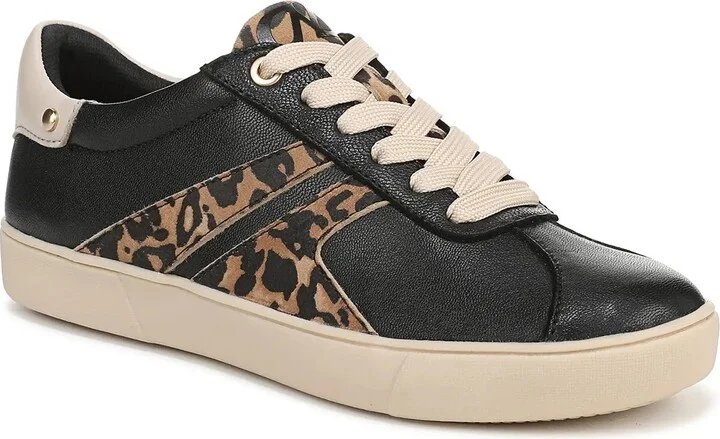 Black Leopard Print Leather
