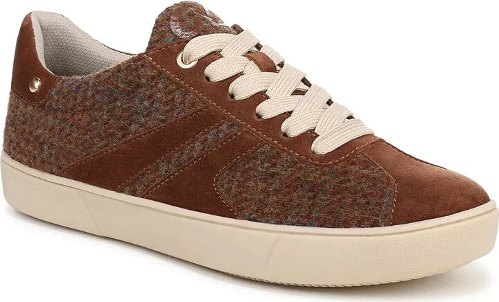 Brown/Multicolor Leather & Fabric