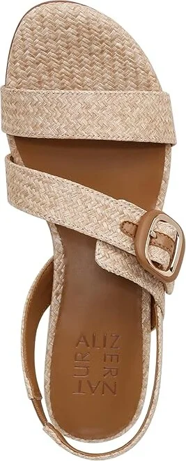 Naturalizer Meesha2 Slingbacks Women's Sandals Wheat Tan Woven Fabric : 7.5 M (B) - Image 2