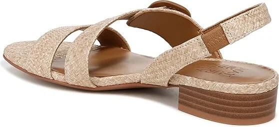 Naturalizer Meesha2 Slingbacks Women's Sandals Wheat Tan Woven Fabric : 7.5 M (B) - Image 4