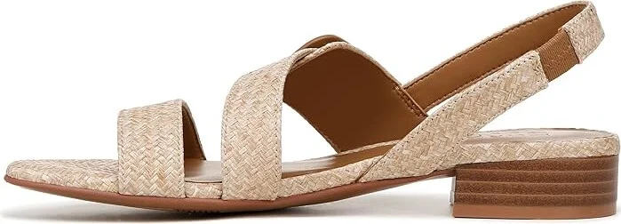 Naturalizer Meesha2 Slingbacks Women's Sandals Wheat Tan Woven Fabric : 7.5 M (B) - Image 6