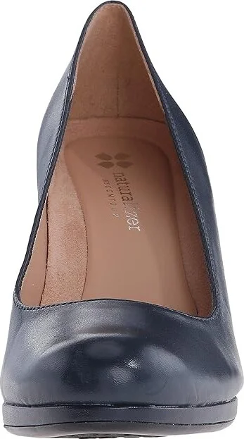 Naturalizer Michelle High Women's Heels Classic Navy Leather : 7.5 W (C) - Image 6