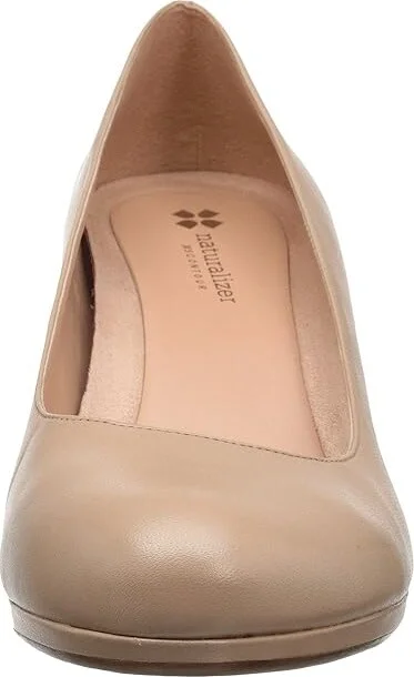 Naturalizer Michelle High Women's Heels Tender Taupe Leather : 9 W (C) - Image 6