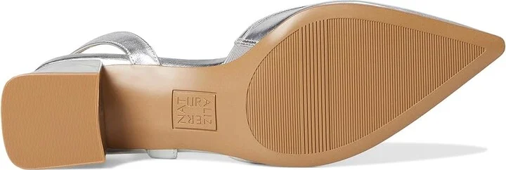 Naturalizer Mila Dress Shoes Women's 1-2 inch heel Shoes Silver Leather : 6.5 M (B), Suede - Image 3