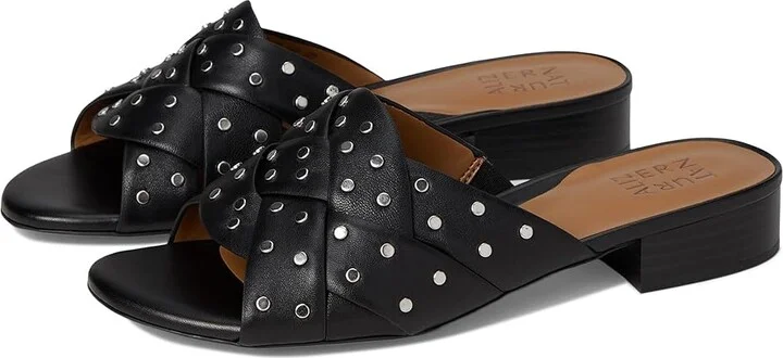 Naturalizer Morena Women's Wedge Shoes Black Leather : 8.5 M (B)