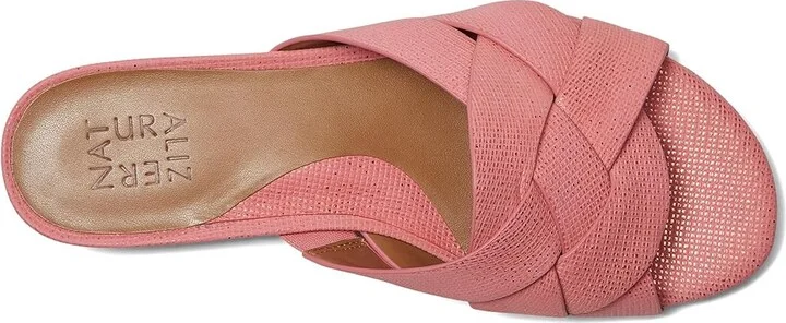 Naturalizer Morena2 Women's Wedge Shoes Sunset Coral Pink Leather : 6.5 W (C) - Image 2