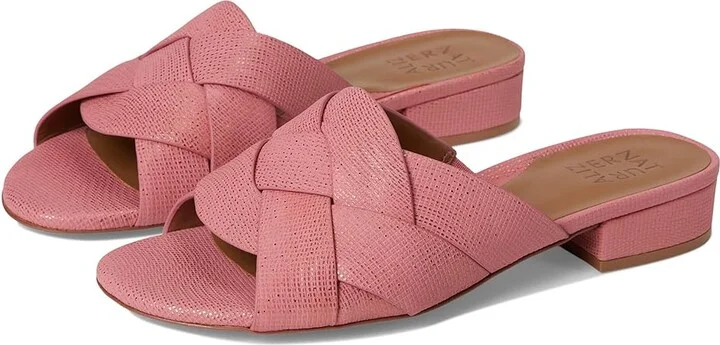 Naturalizer Morena2 Women's Wedge Shoes Sunset Coral Pink Leather : 6.5 W (C)