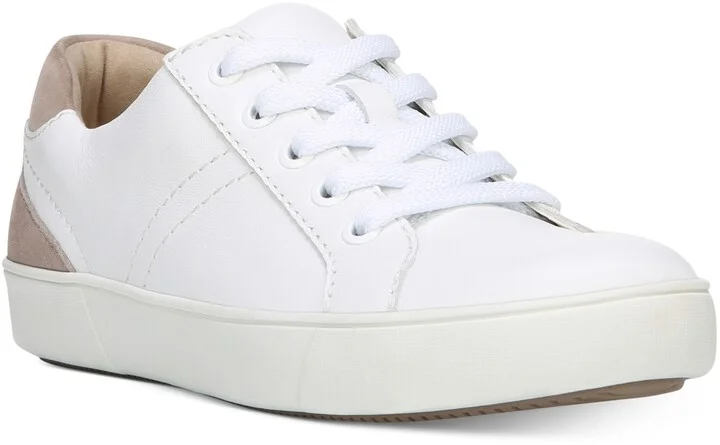 White,taupe Leather