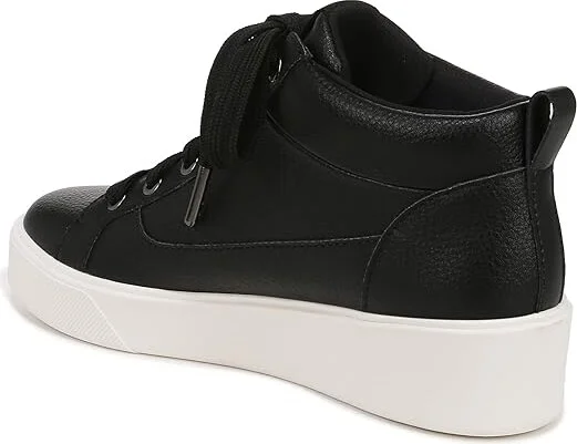 Naturalizer Morrison Mid High-Top Fashion Casual Sneakers Women's Shoes Black Leather : 7 M (B) - Image 4