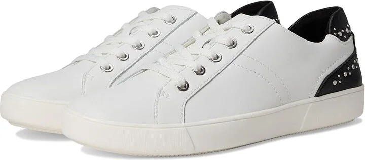 Naturalizer Morrison Stud Women's Shoes White/Black Leather : 6.5 M (B)