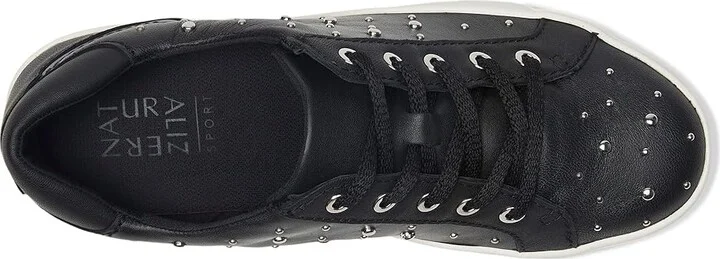 Naturalizer Morrison Women's Lace up casual Shoes Black Stud Leather : 7.5 M (B), Hair Calf - Image 2
