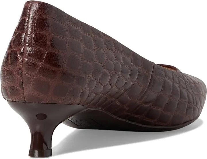 Naturalizer Natalia High Women's Heels Cappuccino Croco Leather : 10 M (B) - Image 4