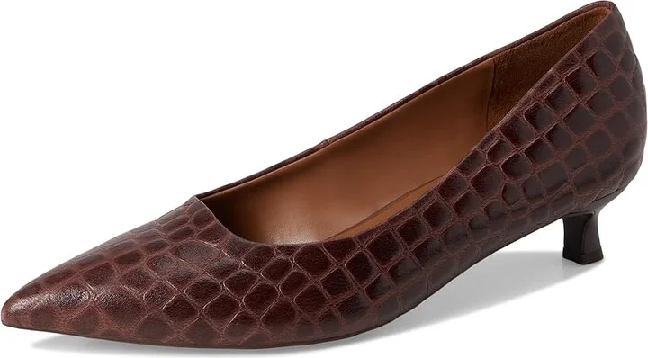 Naturalizer Natalia High Women's Heels Cappuccino Croco Leather : 10 M (B) - Image 5