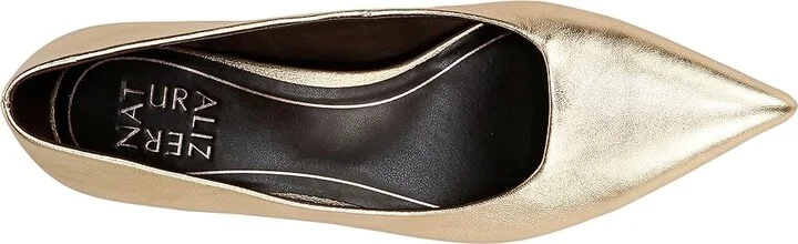 Naturalizer Natalia High Women's Heels Dark Gold Leather : 6.5 M (B) - Image 2