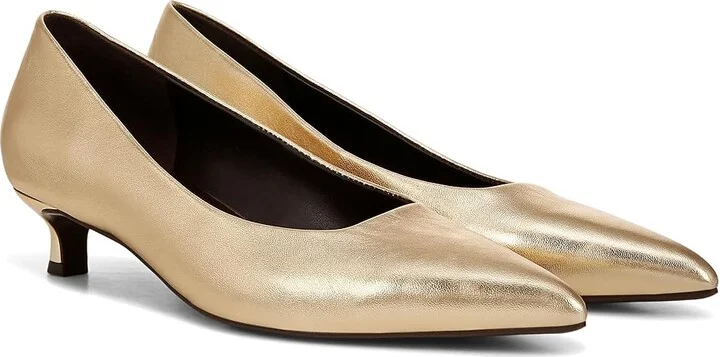 Naturalizer Natalia High Women's Heels Dark Gold Leather : 6.5 M (B)