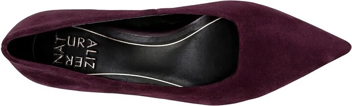 Naturalizer Natalia High Women's Heels Deep Plum Purple Suede : 8 W (C), Leather - Image 2