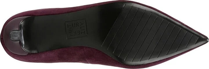 Naturalizer Natalia High Women's Heels Deep Plum Purple Suede : 8 W (C), Leather - Image 3