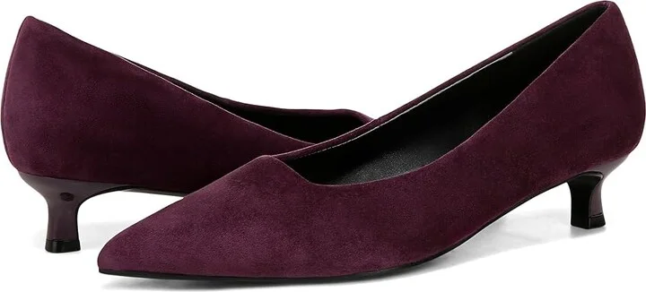 Naturalizer Natalia High Women's Heels Deep Plum Purple Suede : 8 W (C), Leather - Image 5